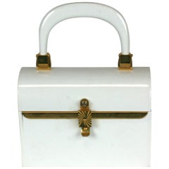 Miniature 1960's Plastic Box Bag, Saks Fifth Ave.