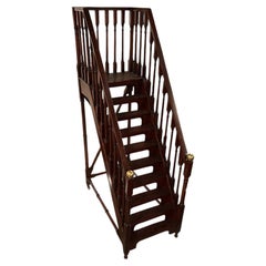 Miniature 20th Century Mahogany Wood Staircase Architectural Model