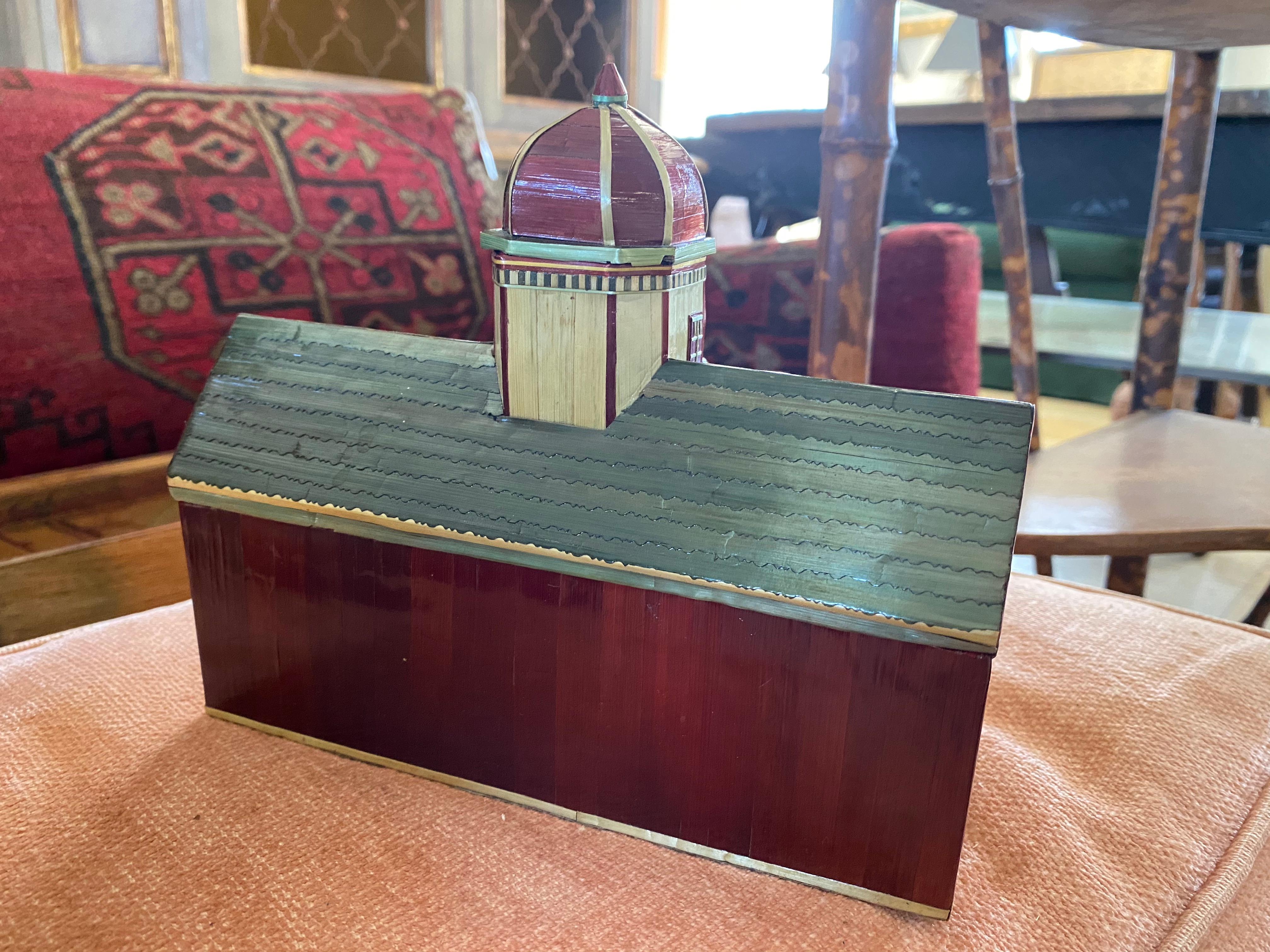 Miniature Painted House Shaped Stacking Box 5