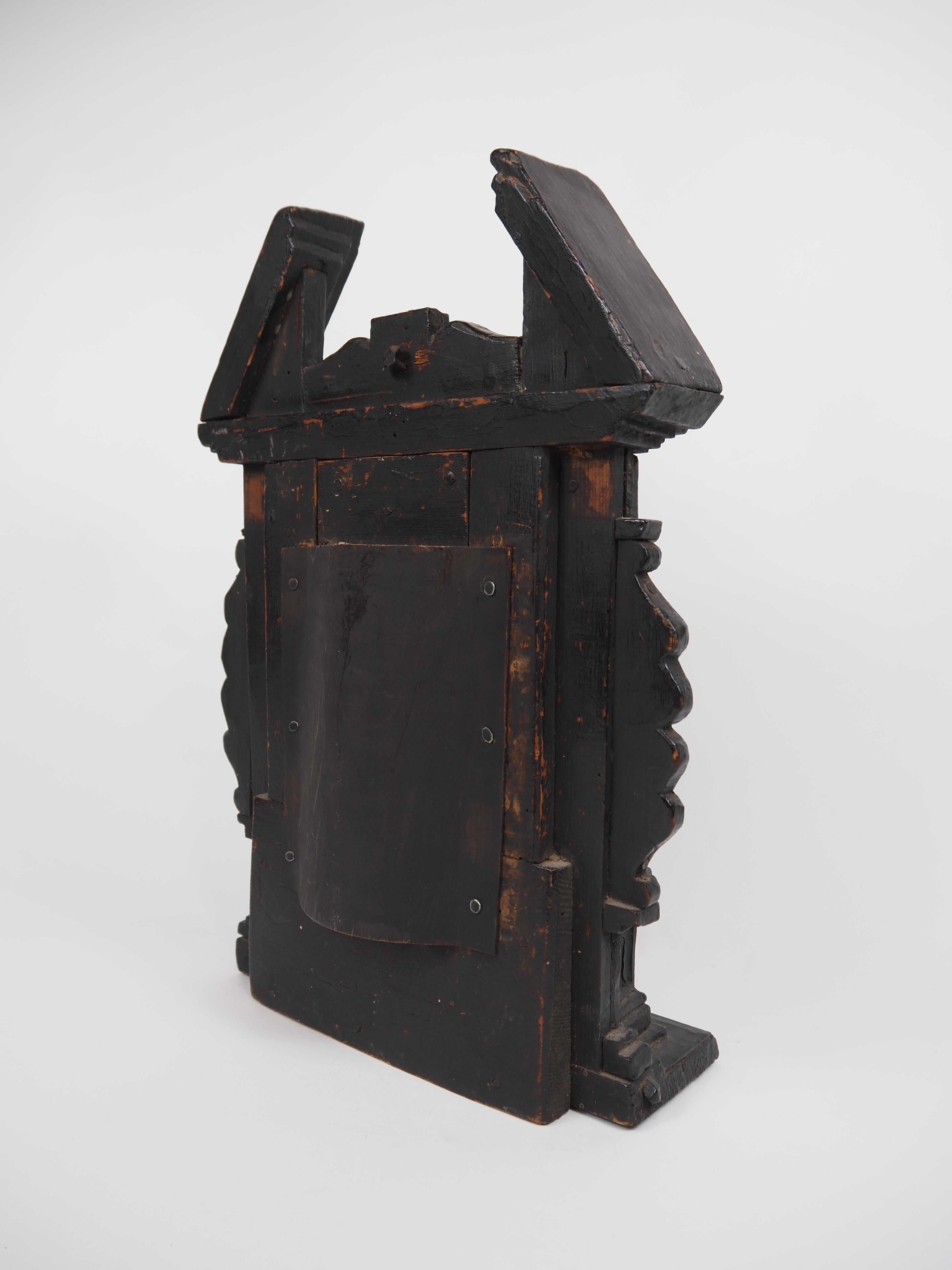 Autel miniature avec Mère Marie et l'enfant Jésus dans le style de la Renaissance, 1657 en vente 3
