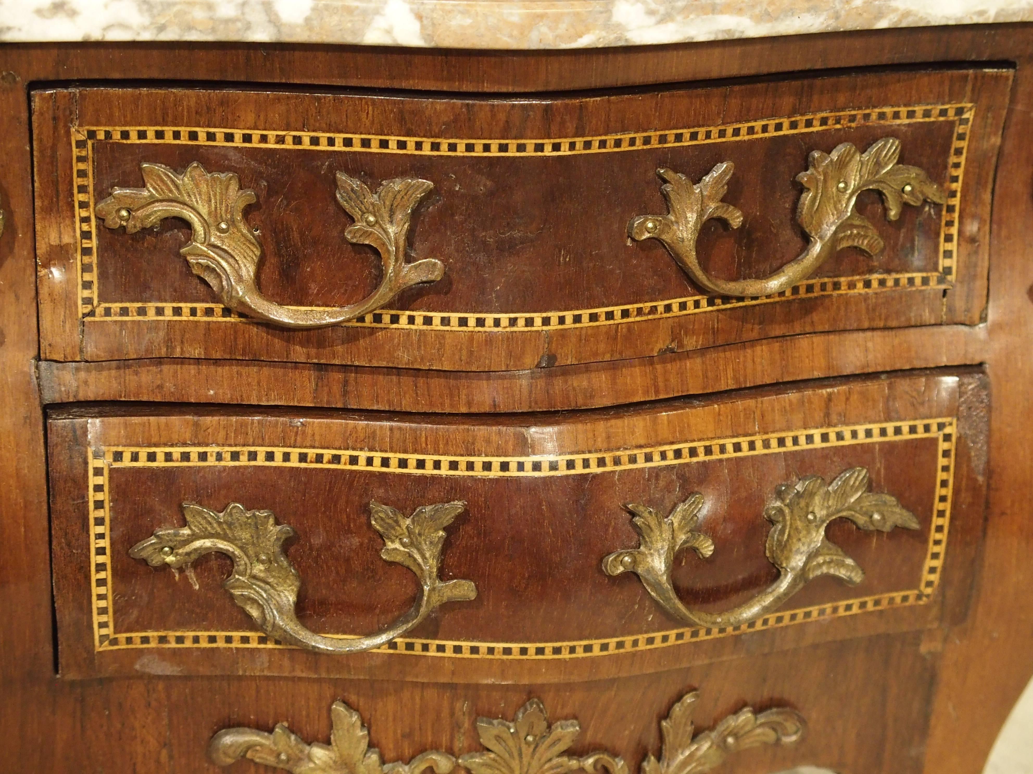 Cast Miniature Antique Chest of Drawers from France, circa 1880