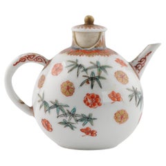 Miniature Antique Edo Period Early 18th Century Japanese Porcelain Teapot