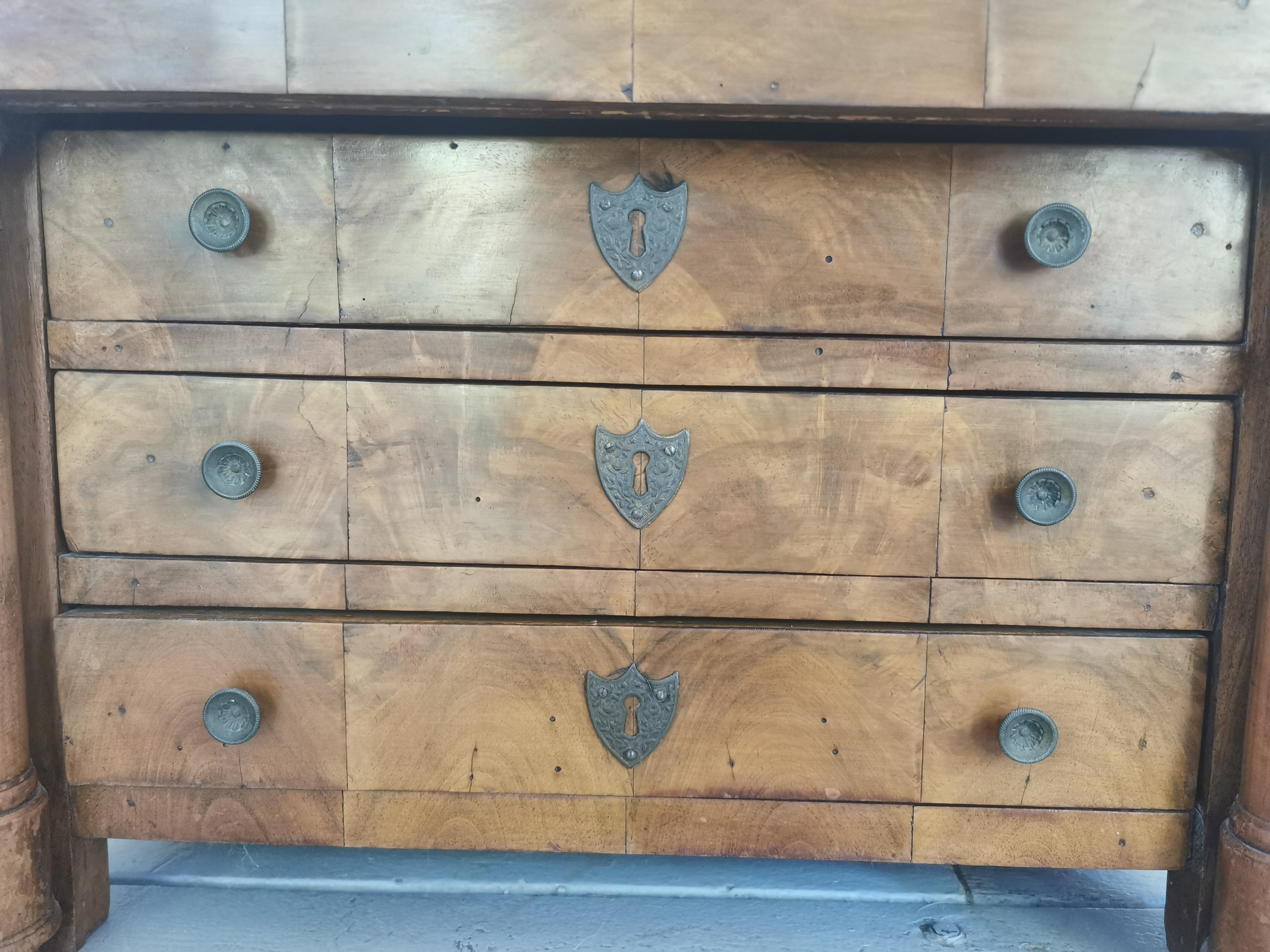 Miniature Antique Empire chest of drawers For Sale 1