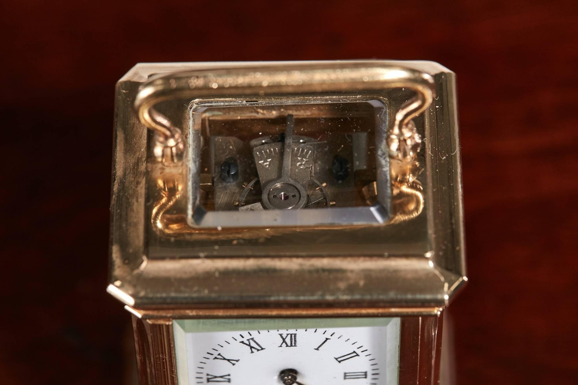 french brass clock