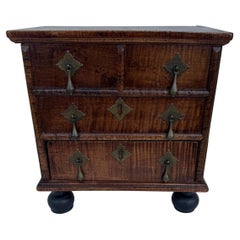 miniature antique george iii mahogany chest of drawers