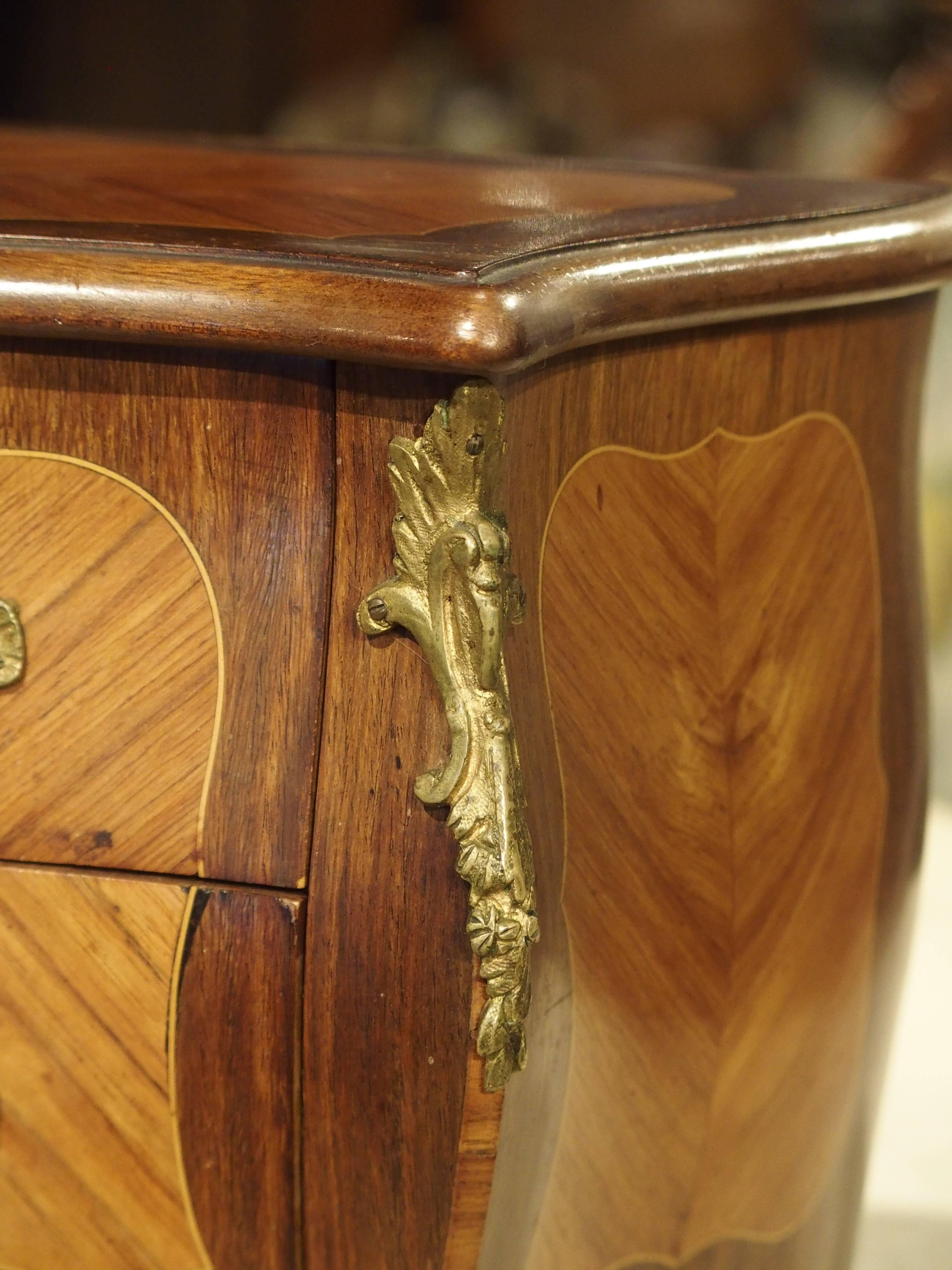 Miniature Antique Louis XV Style Chest of Drawers from France, circa 1910 For Sale 4