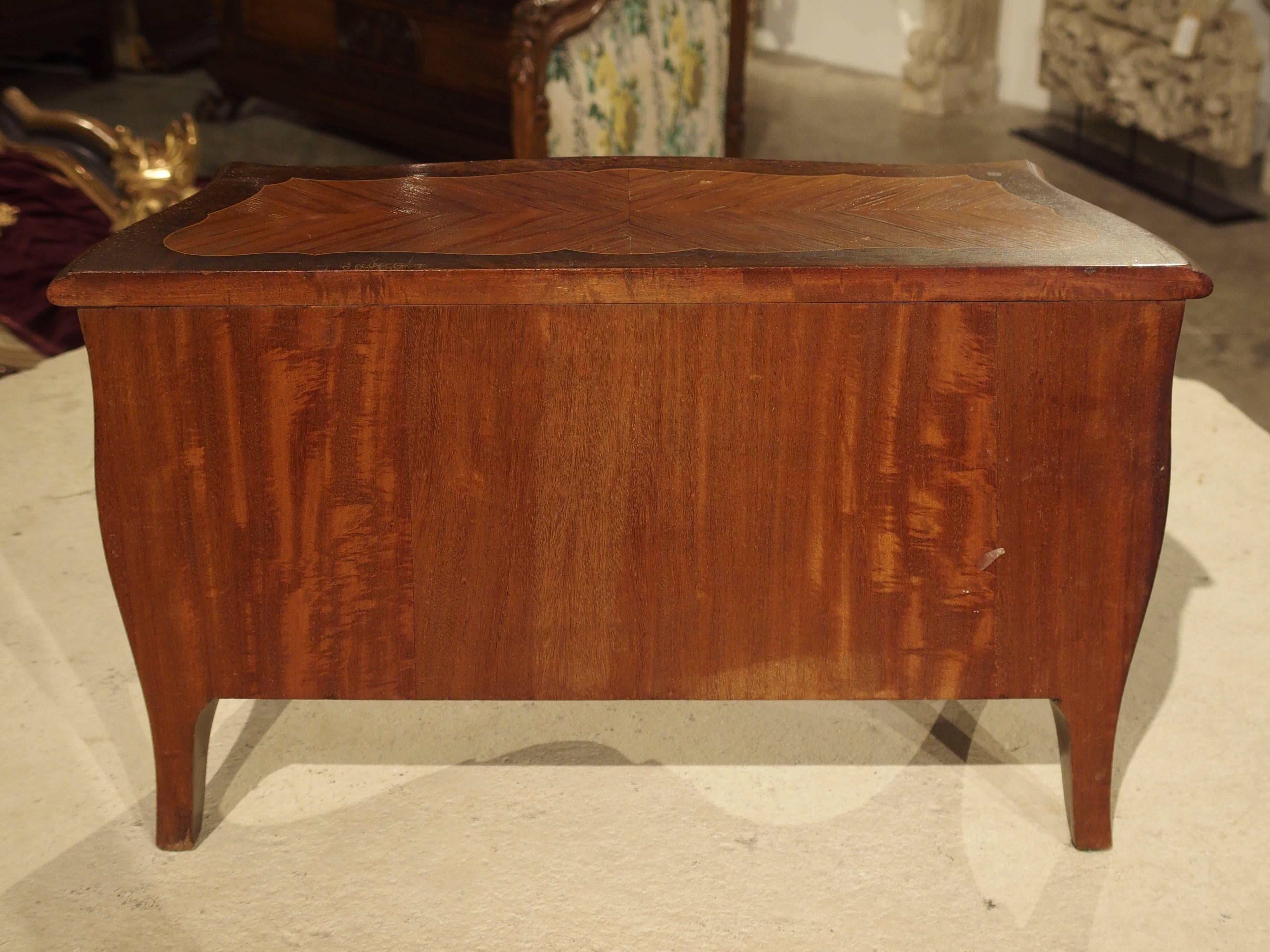 20th Century Miniature Antique Louis XV Style Chest of Drawers from France, circa 1910 For Sale