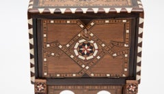 Miniature Antique Miniature Marquetry Desk