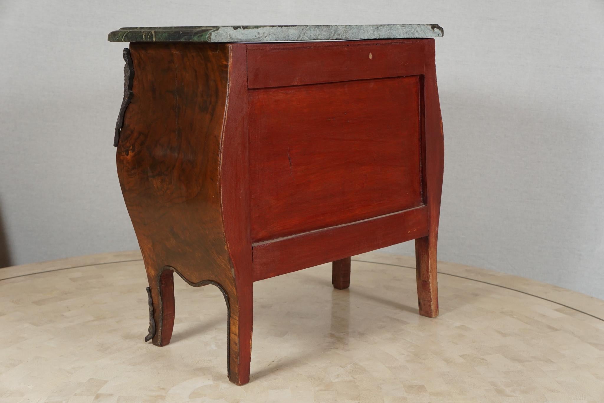 Mid-19th Century Miniature Antiques Salesman's Sample French Louis 15th Style Chest For Sale