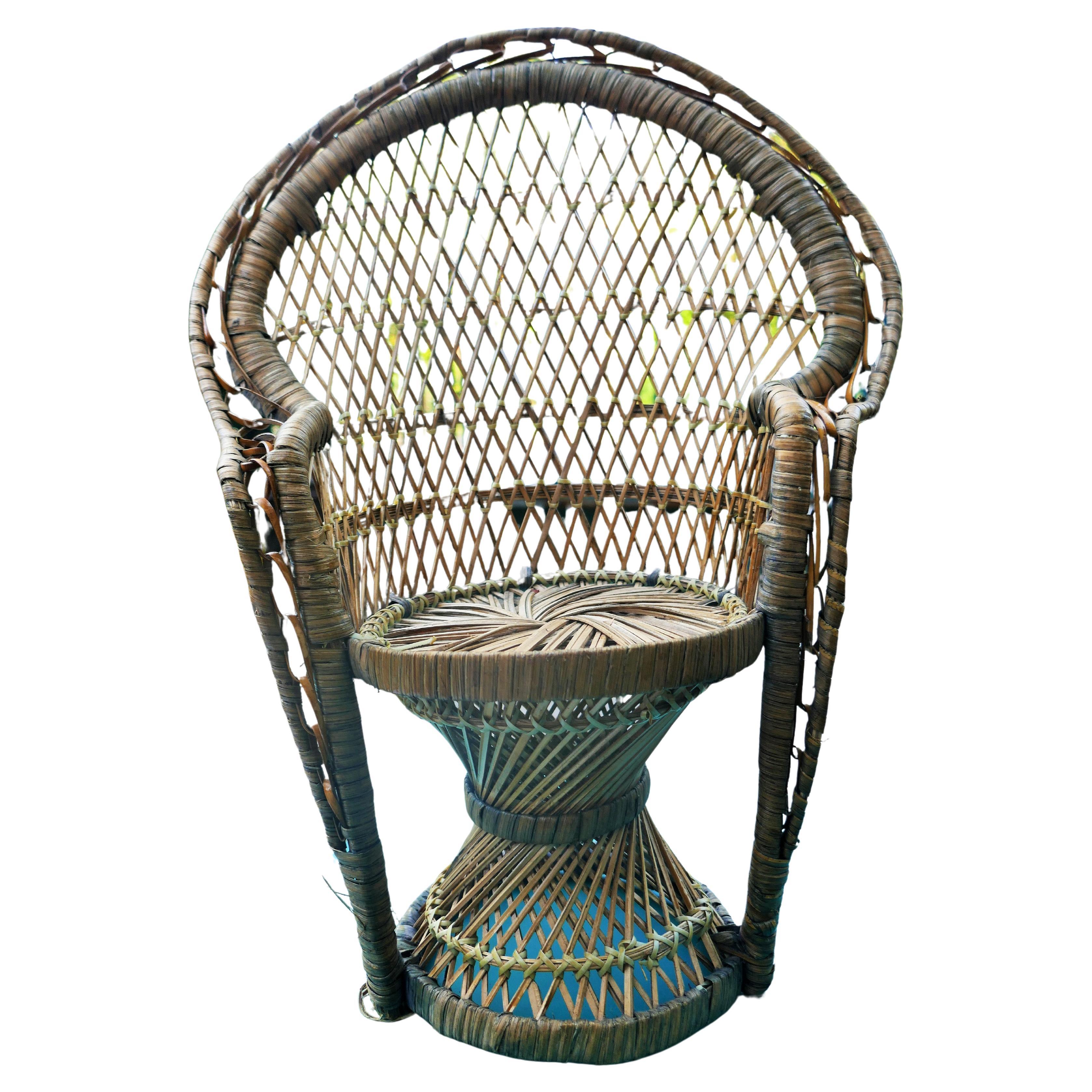 Miniature armchair in the peacock or emanuelle style For Sale