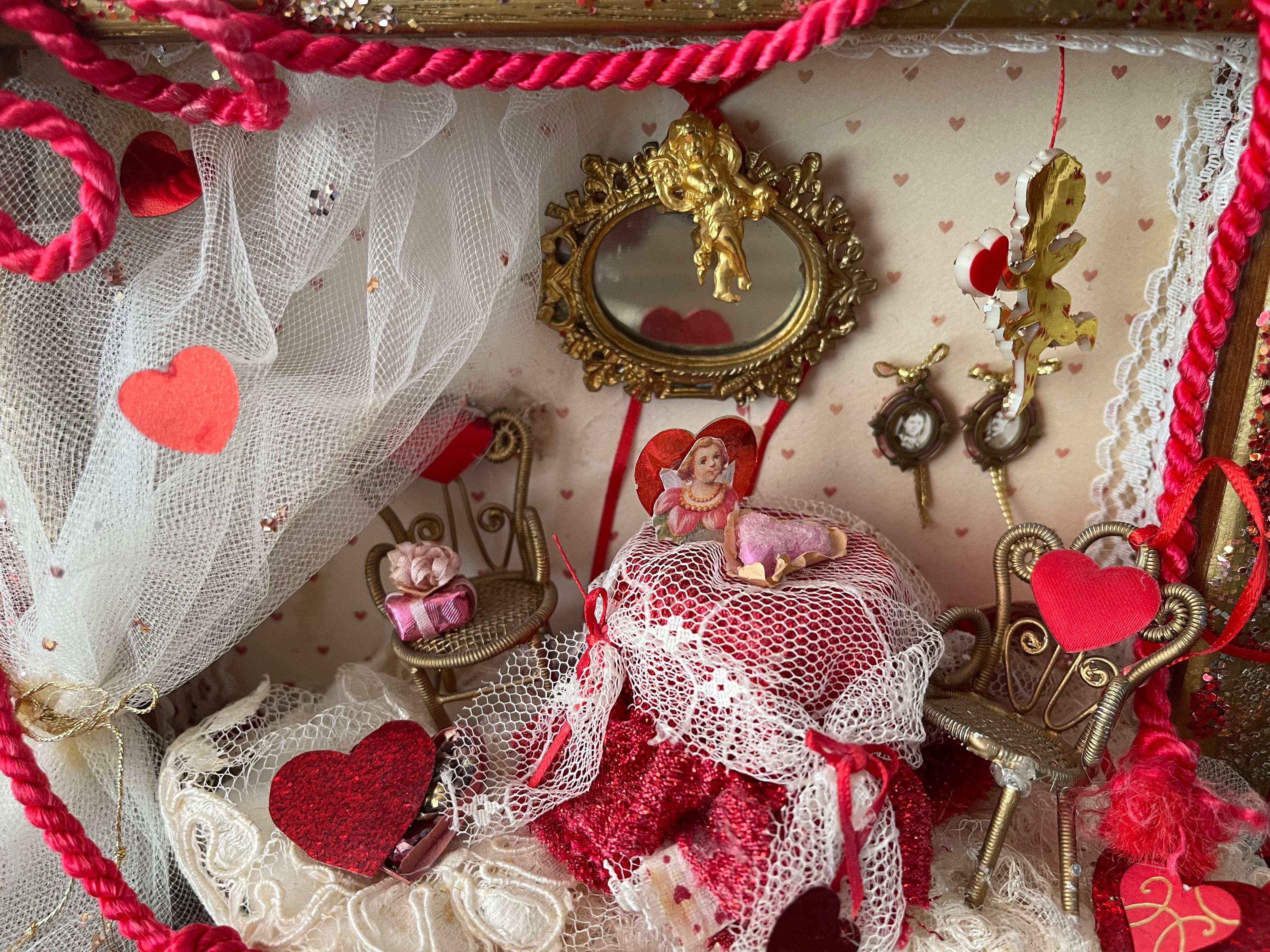 American Miniature Artisan Valentines Room Box Dollhouse For Sale