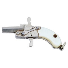 Miniature Austrian Mother Of Pearl Pin Trinket