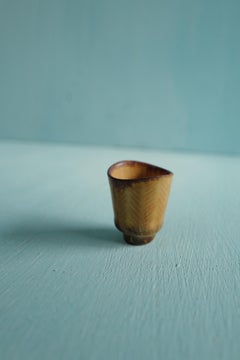 Miniature beige ceramic vase by Carl-Harry Stålhane, Rörstrand, Sweden, 1950s