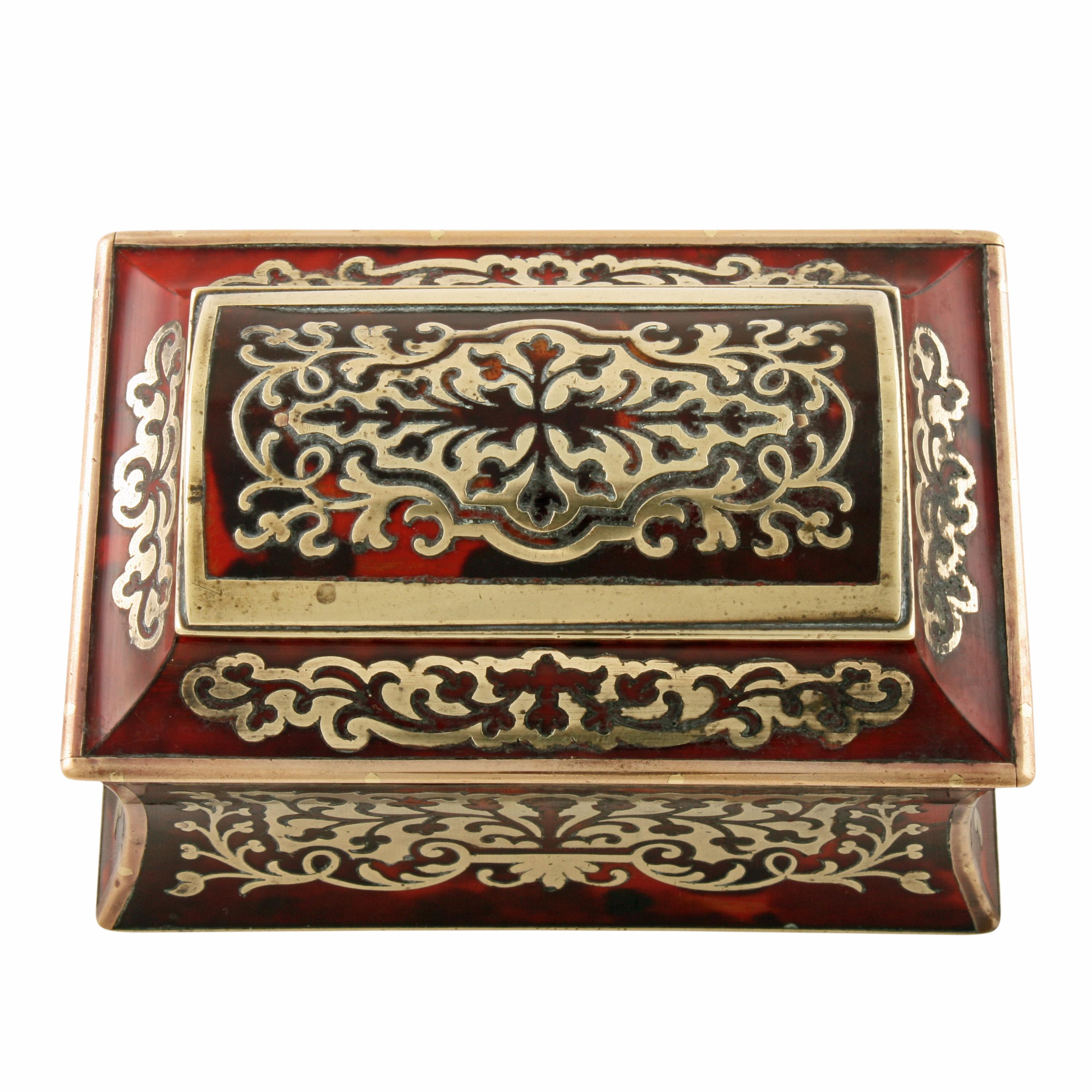 Miniature Boulle Work Caddy For Sale 1