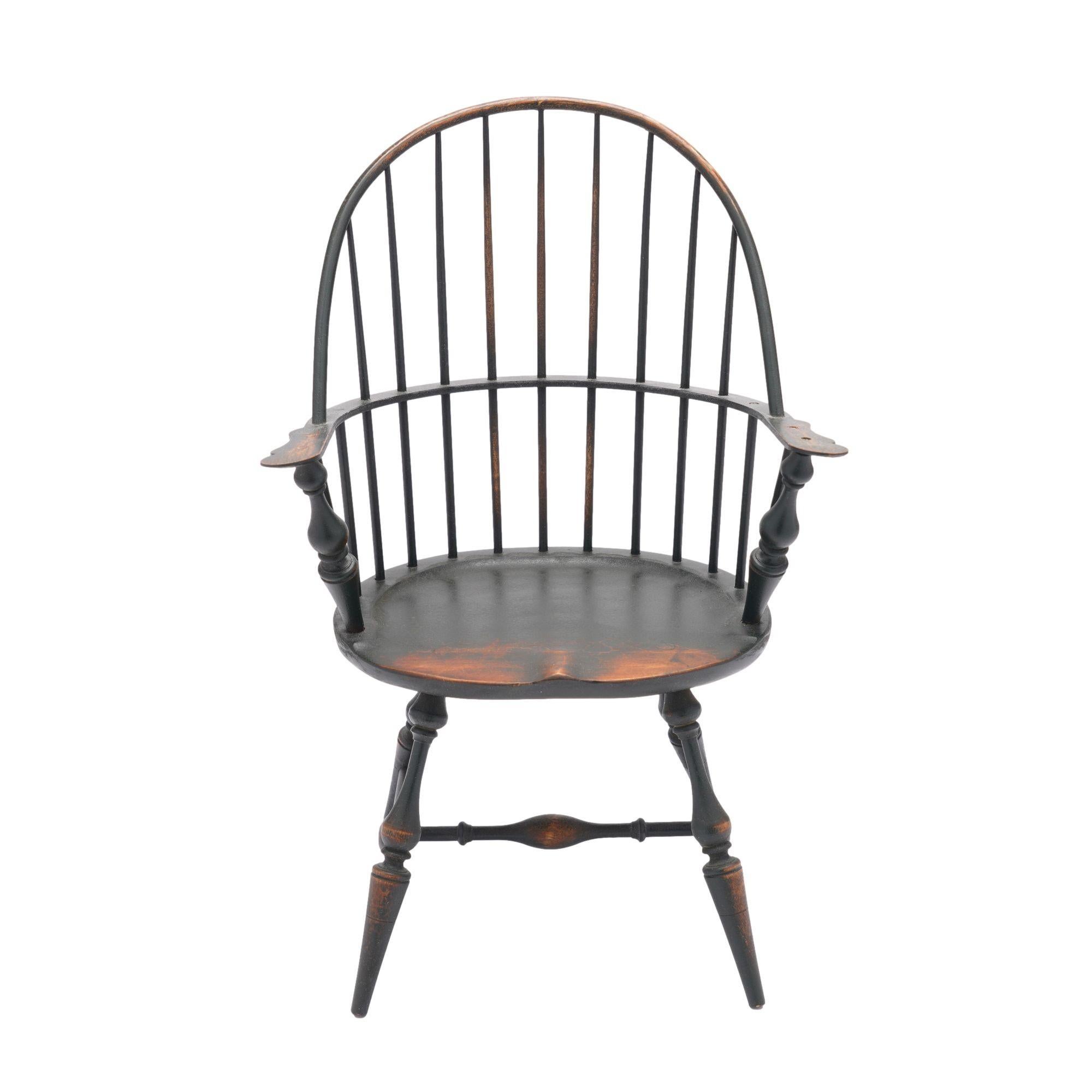 Miniature bow back Windsor armchair by the Riverbend Chair Co. For Sale 3