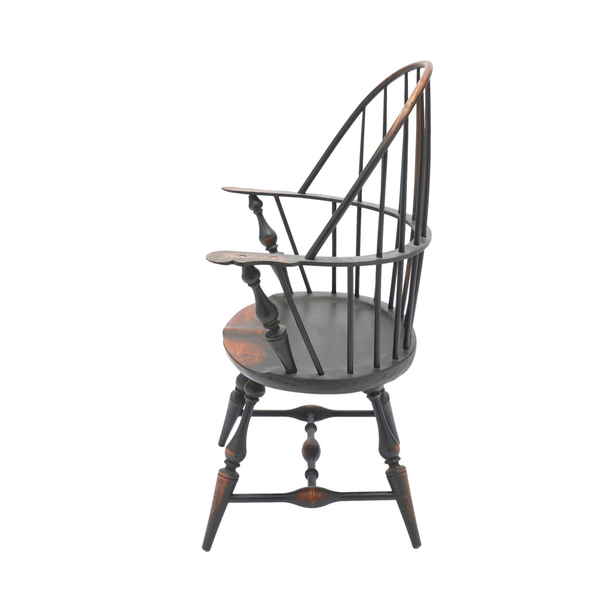 American Miniature bow back Windsor armchair by the Riverbend Chair Co. For Sale