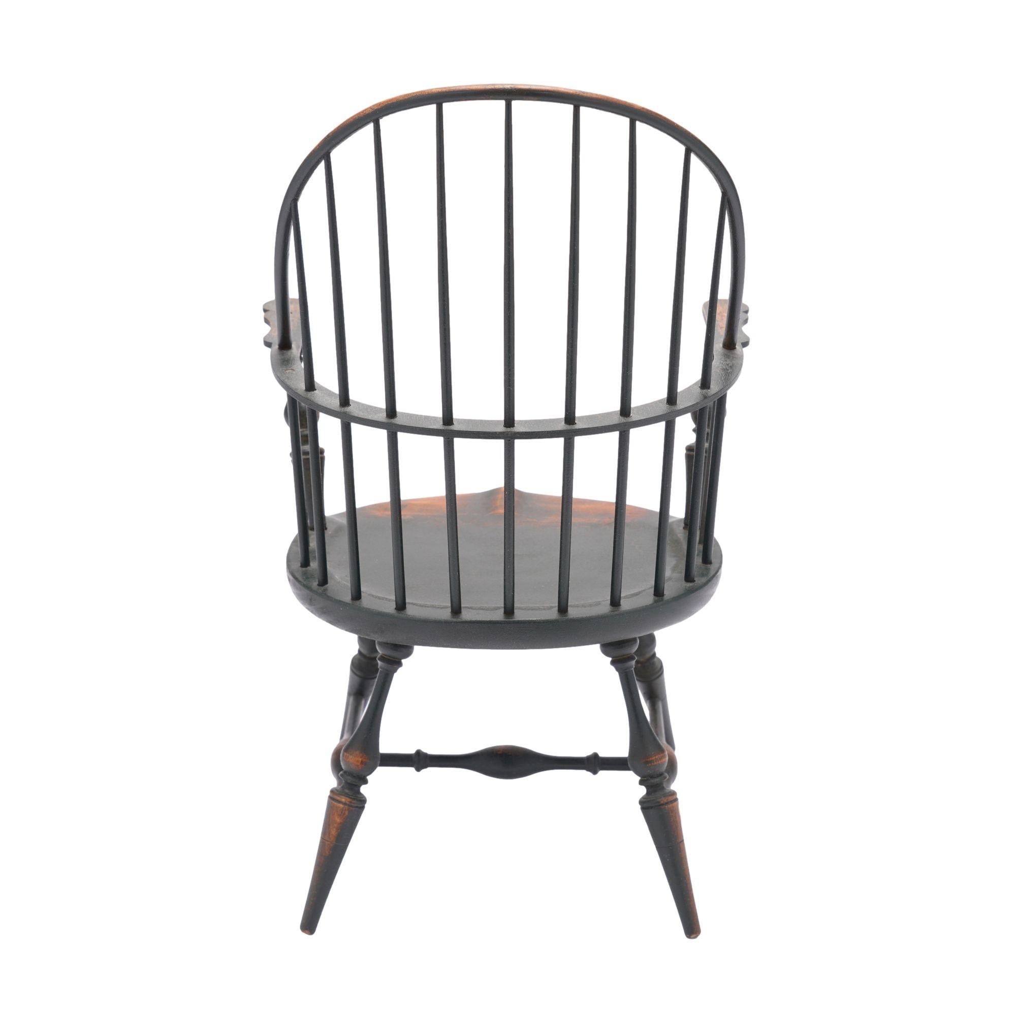 20th Century Miniature bow back Windsor armchair by the Riverbend Chair Co. For Sale