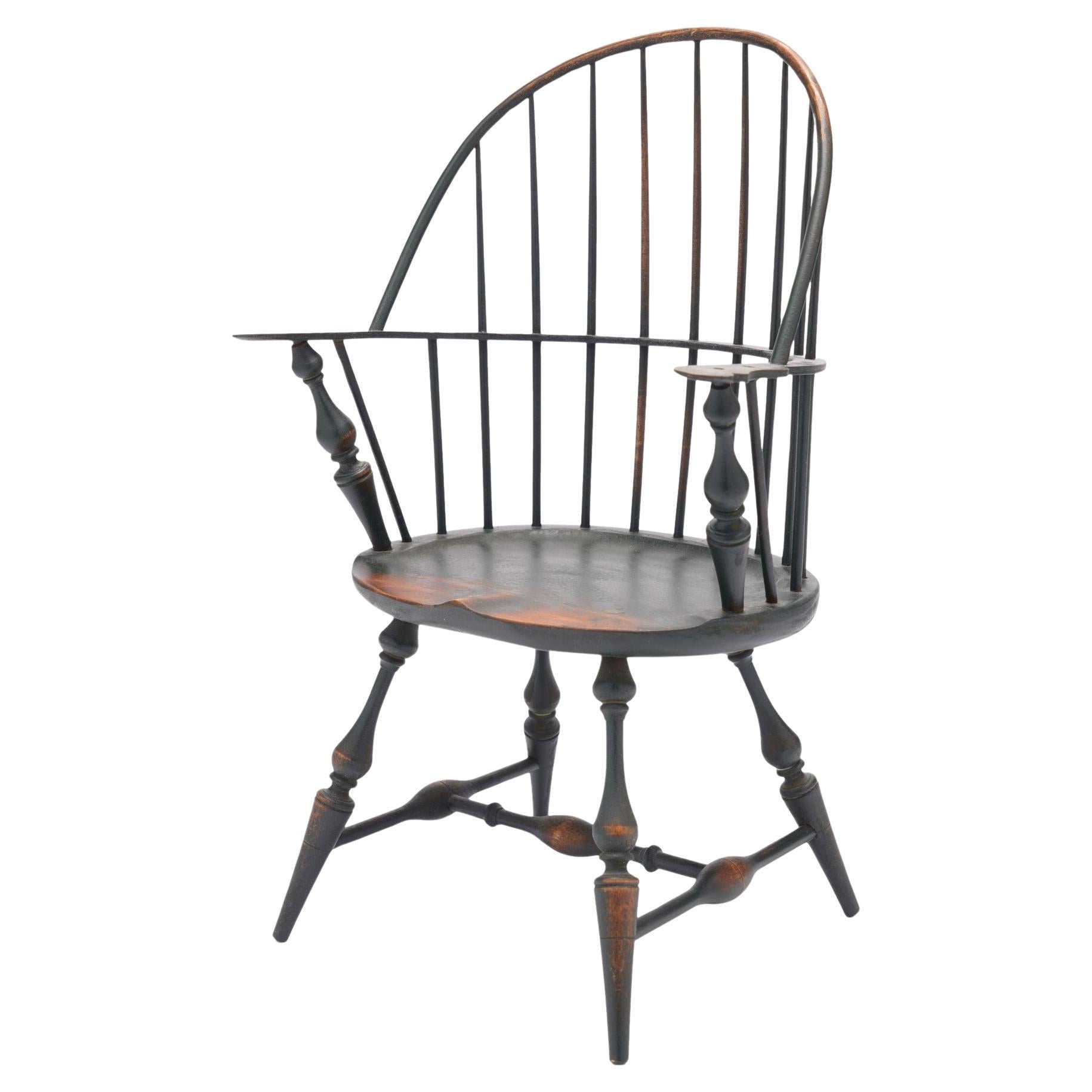 Miniature bow back Windsor armchair by the Riverbend Chair Co. For Sale