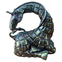 Miniature Bronze Giraffe Sculpture / Paperweight by Joseph Addotta