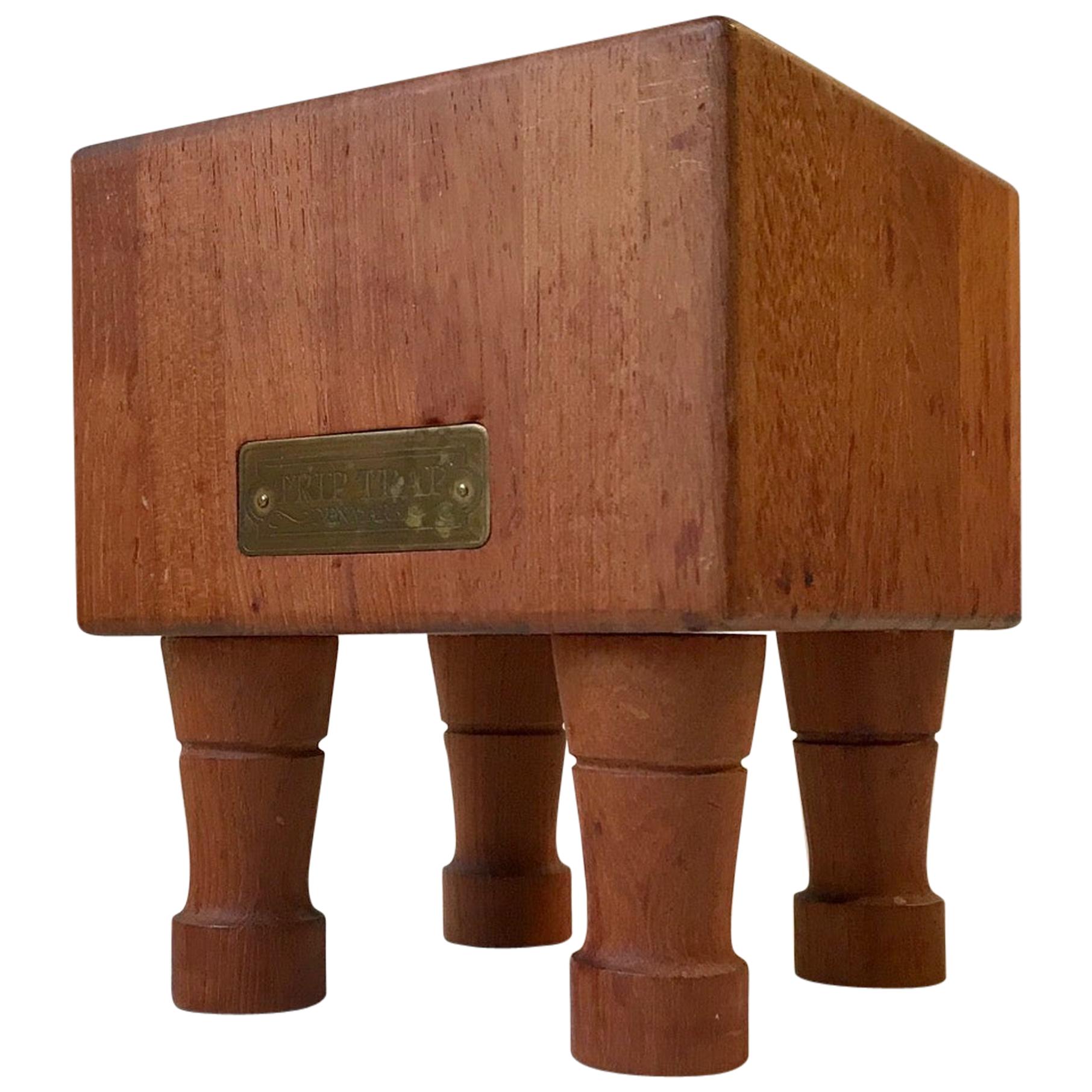 Miniature Butcher Block in Teak, Trip Trap, Denmark, 1990s