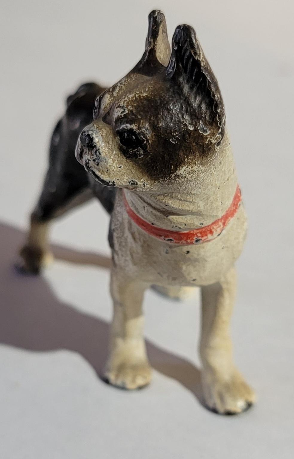 Miniature Gusseisen Boston Terrier (amerikanisch) im Angebot