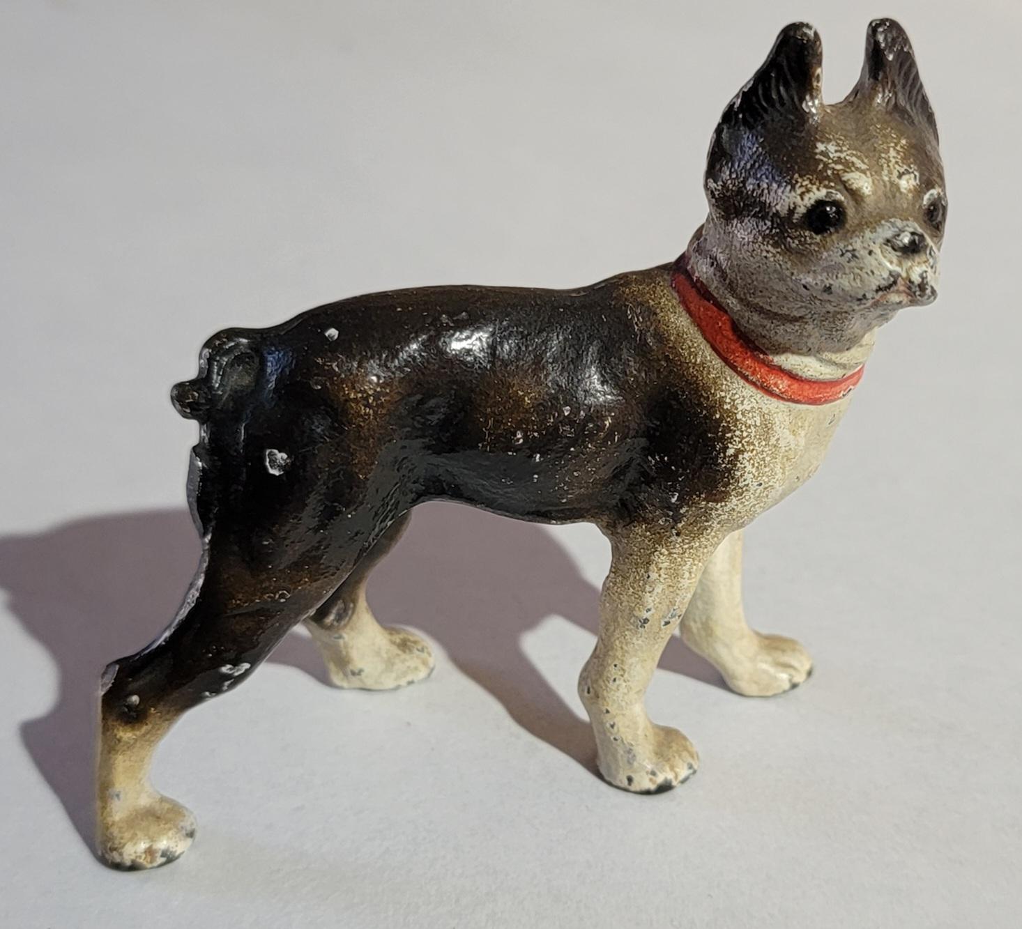 Adirondack Miniature Cast Iron Boston Terrier For Sale
