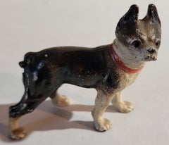 Antique Miniature Cast Iron Boston Terrier