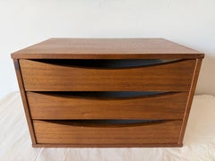 Miniature Chest Organizer Danish Teak Vodder ca' 1960's