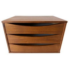 Miniature Chest Organizer Danish Teak Vodder ca' 1960's