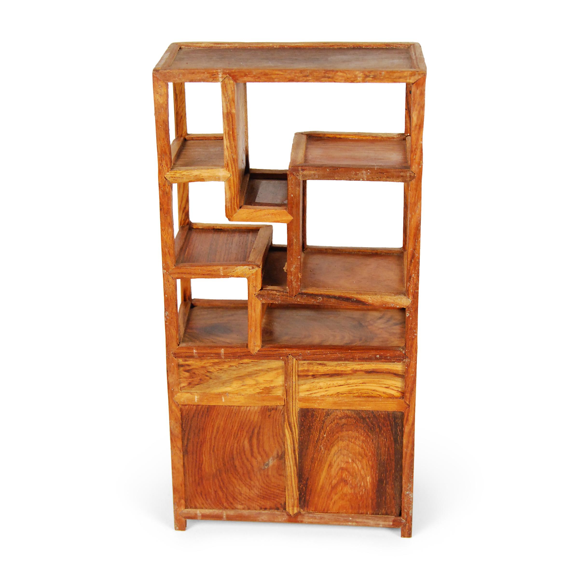 Qing Miniature Chinese Etagere Bookcase For Sale