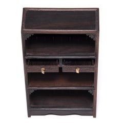 Libreria cinese in miniatura in legno duro