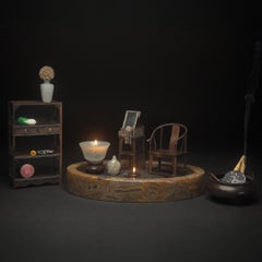 Miniature Chinese Hardwood Furniture Set