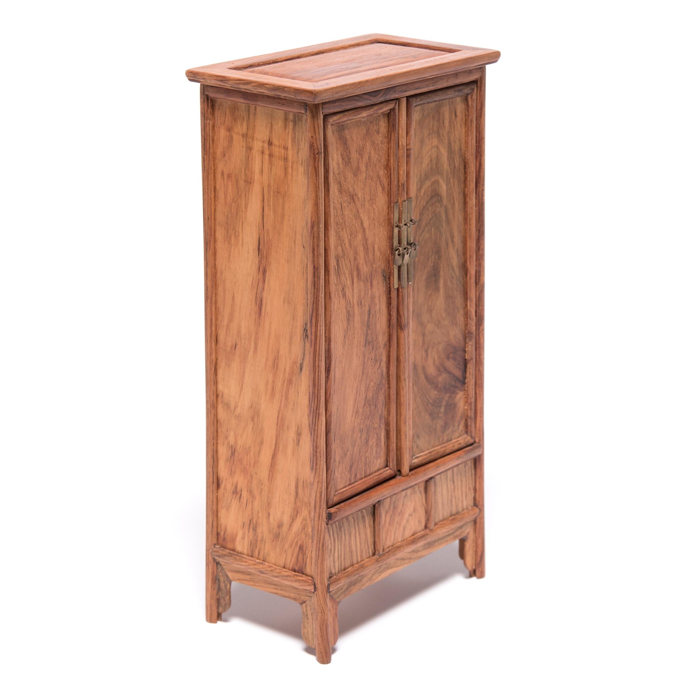 Rosewood Miniature Chinese Noodle Cabinet