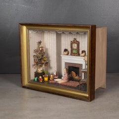 Miniature "Christmas Morning" Diorama by Narcissa Ward c.1933-1942