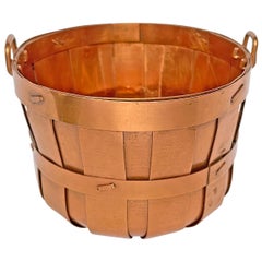 Used Miniature Copper Apple Basket