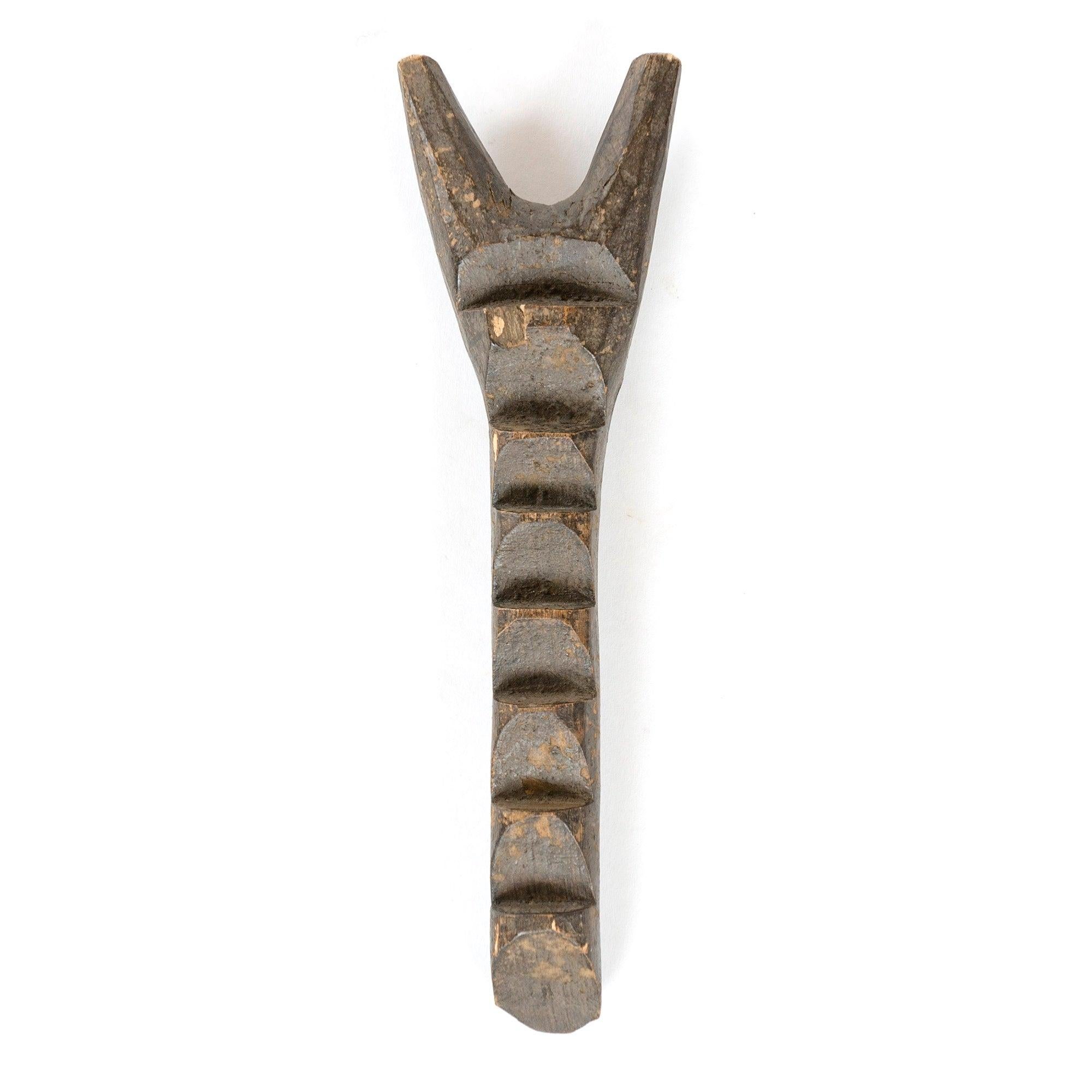 Miniature Dogon Ladder for Dogon Tribe In Fair Condition For Sale In Sagaponack, NY