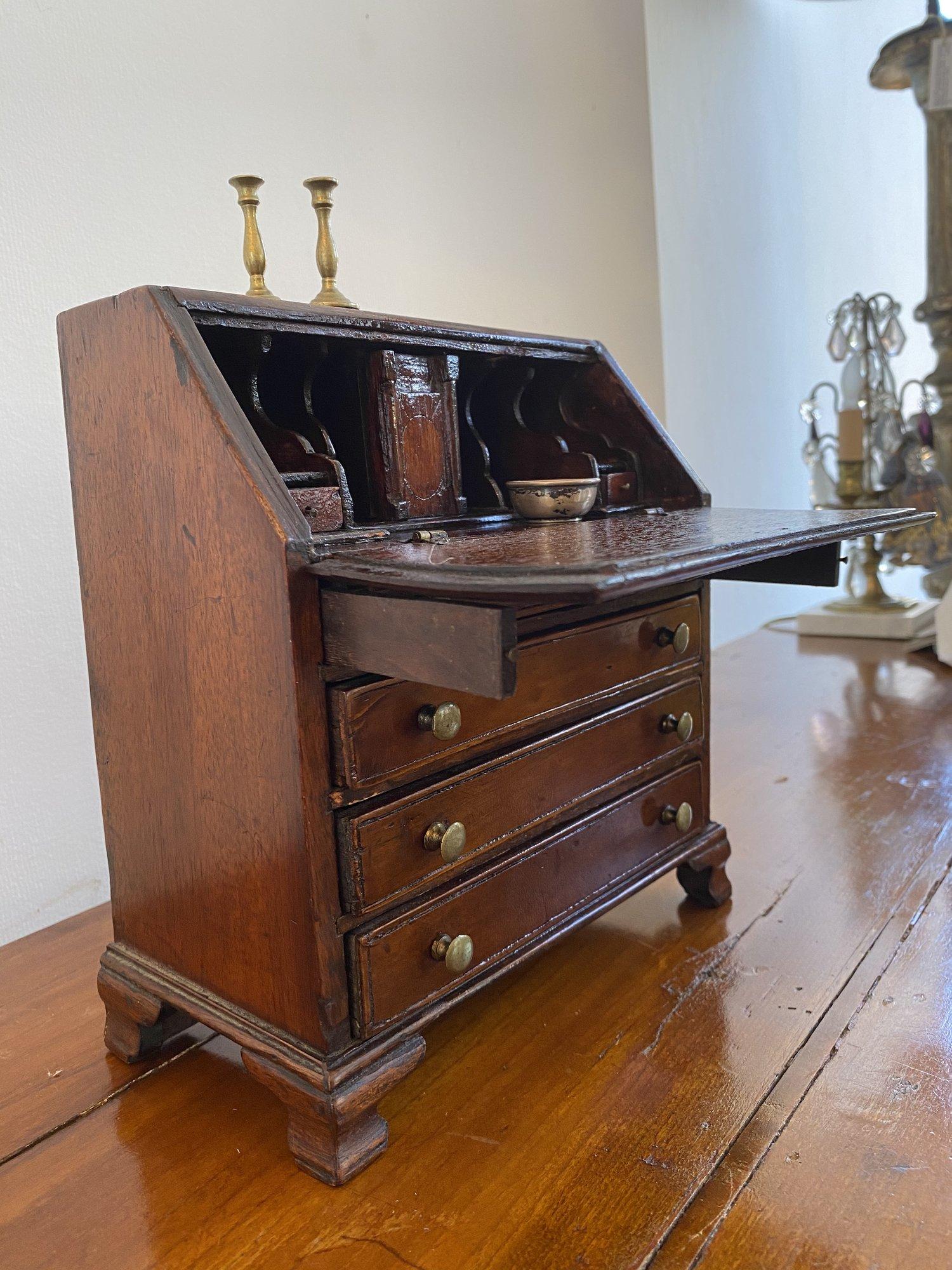 Miniature Drop-Front Secretary Desk, Early 19th Century 1