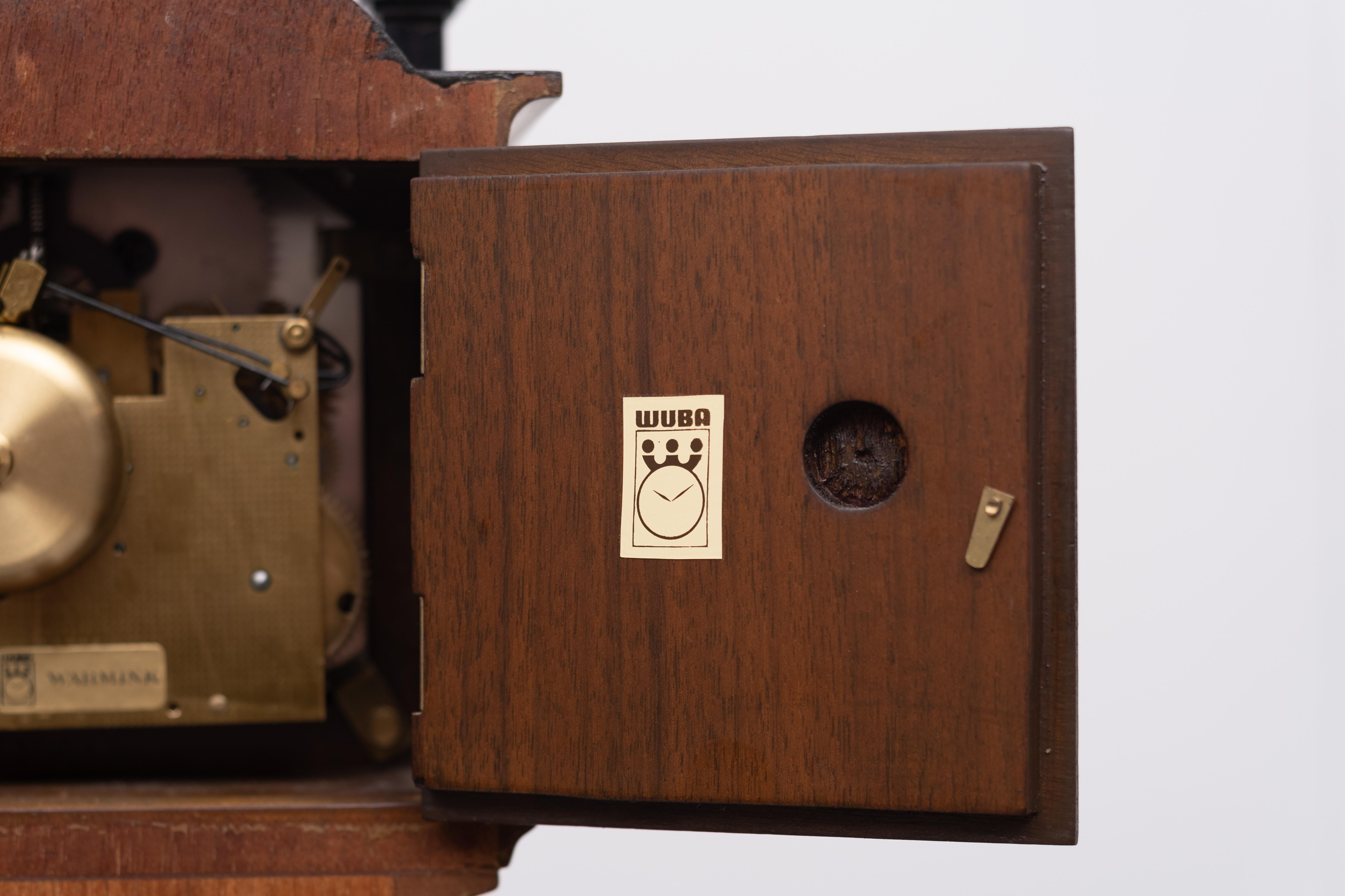 Mid-20th Century Miniature Dutch Walnut Long Case Clock For Sale