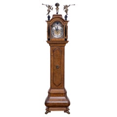 Retro Miniature Dutch Walnut Long Case Clock