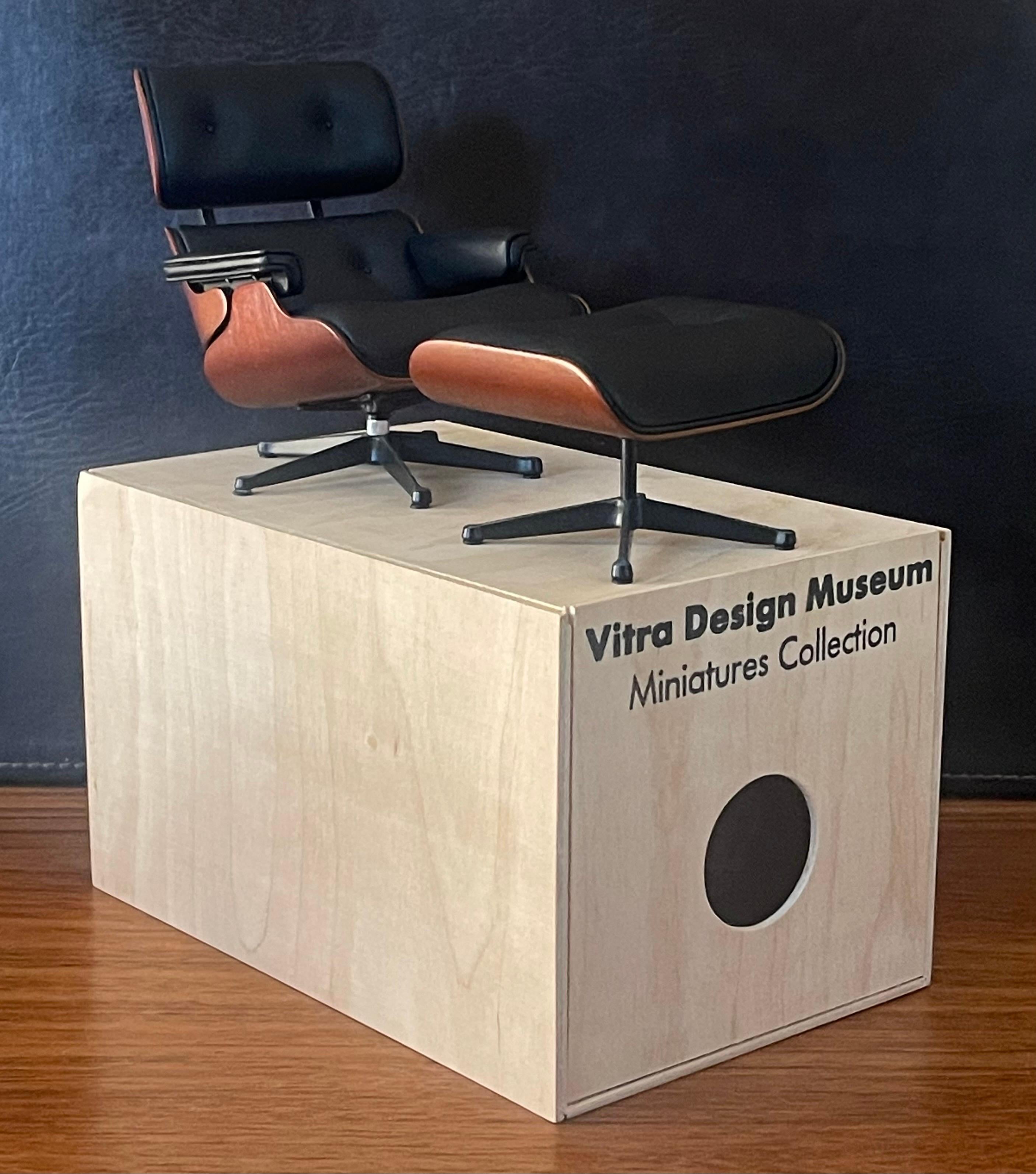 Mid-Century Modern Miniature Eames Lounge Chair & Ottoman by Vitra
