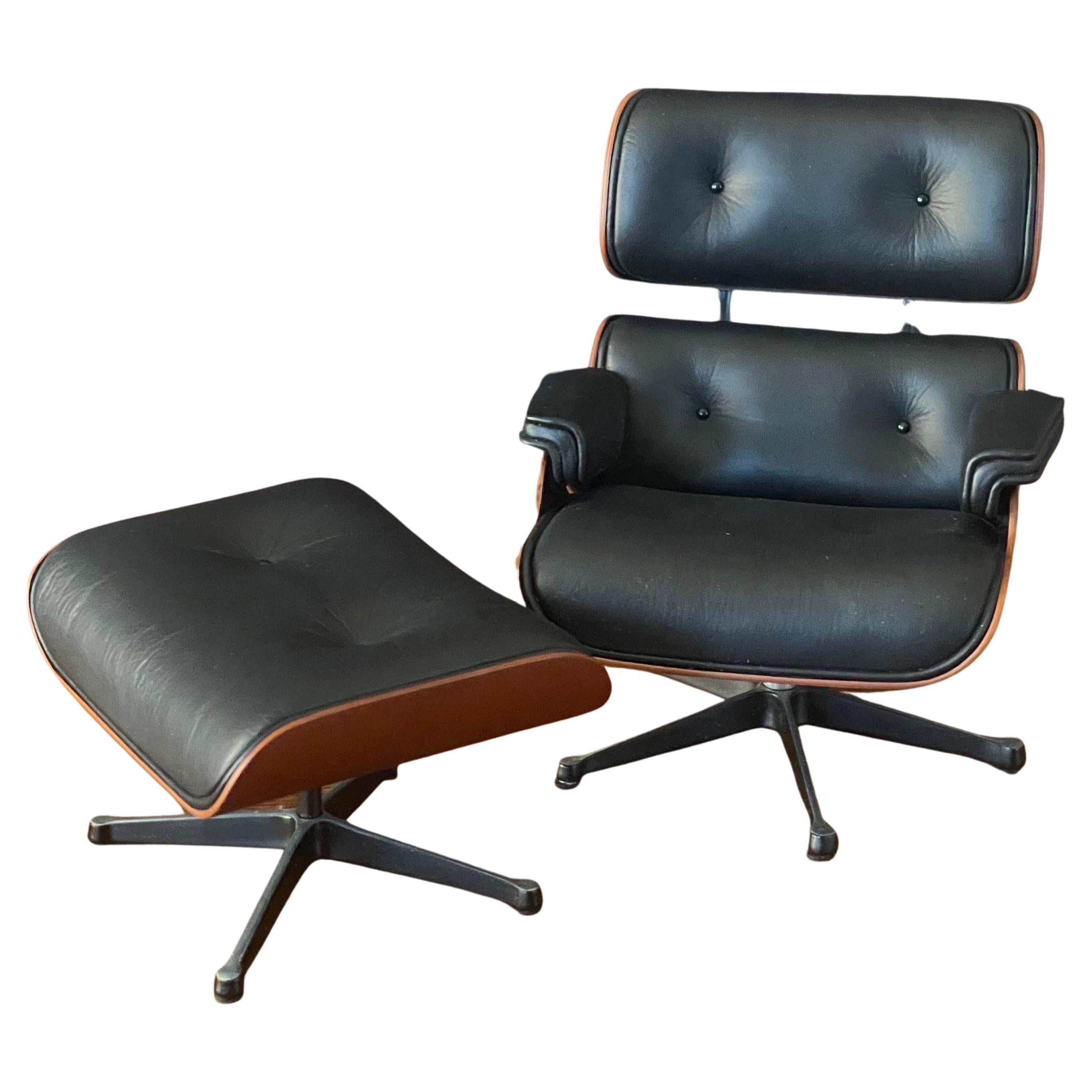 Miniature Eames Lounge Chair & Ottoman by Vitra