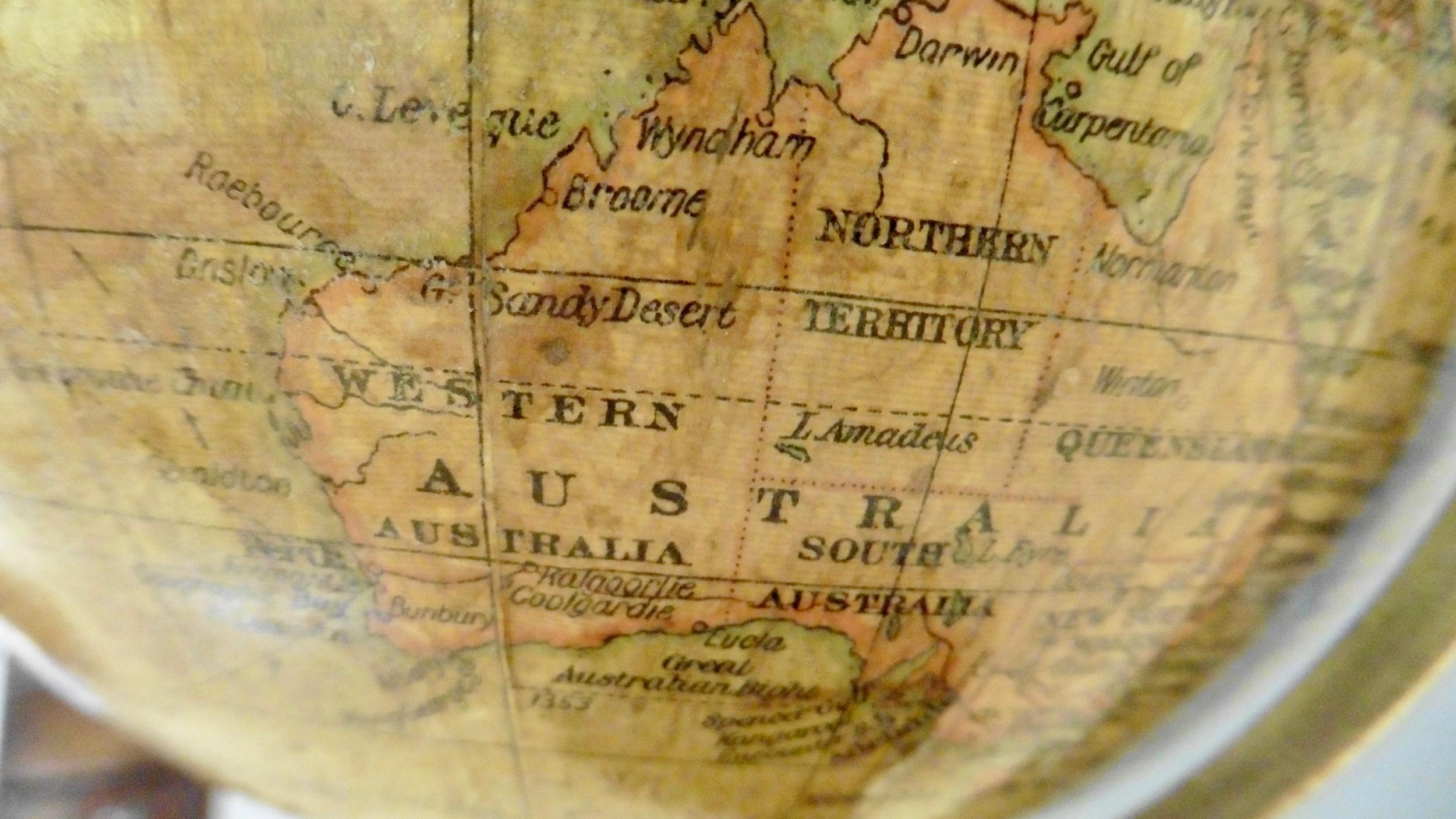 British Miniature Edwardian Geographia Table Globe