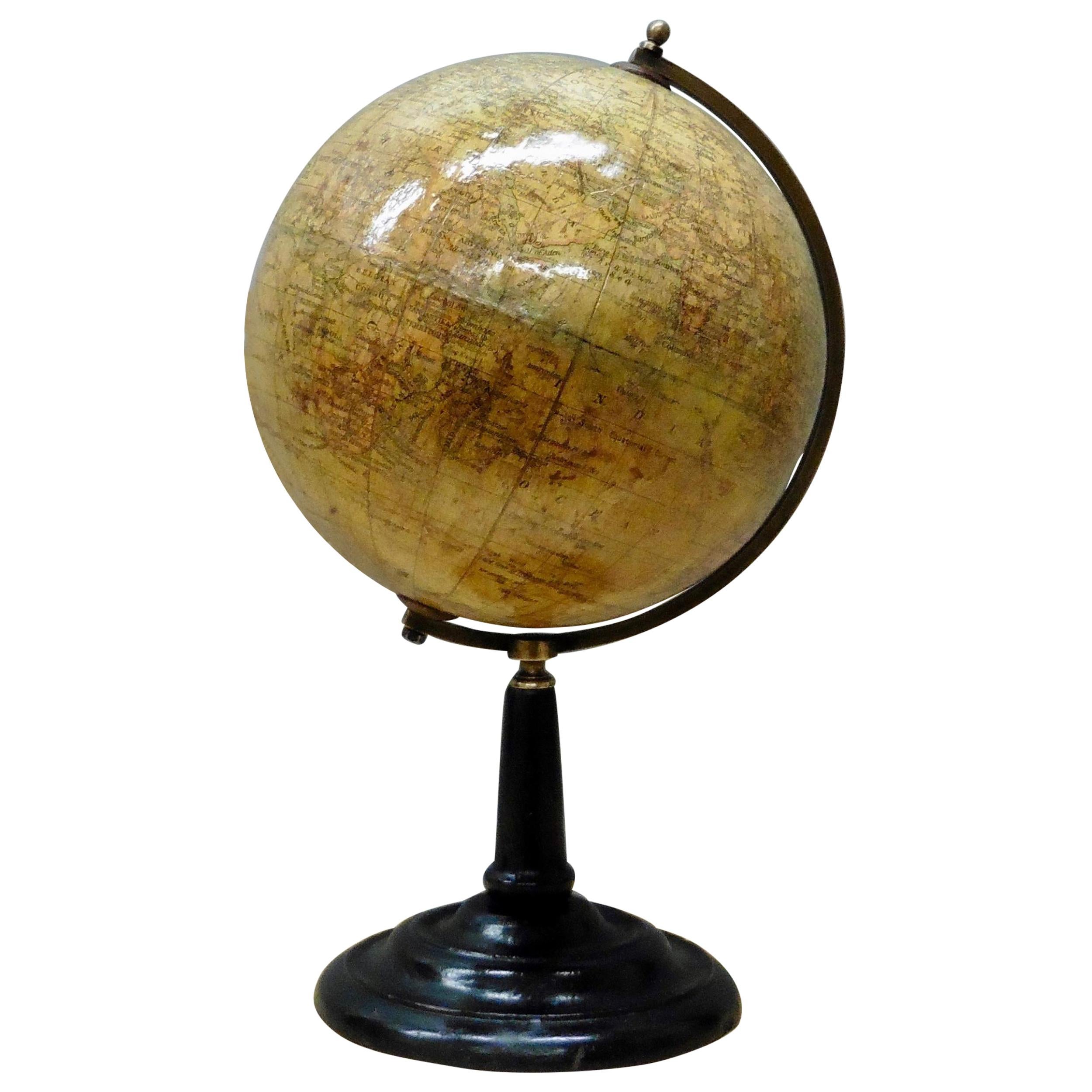 Miniature Edwardian Geographia Table Globe