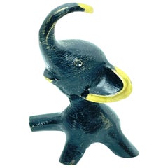 Miniature Elephant Figurine by Walter Bosse, circa 1950s