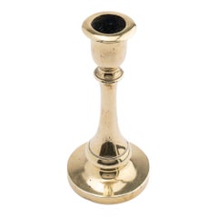 Miniature English cast brass candlestick, 1800-20