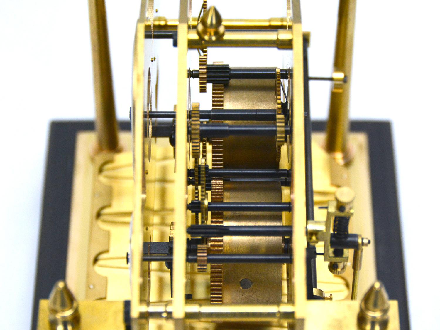 Brass Miniature English William Congreve Rolling Ball Clock