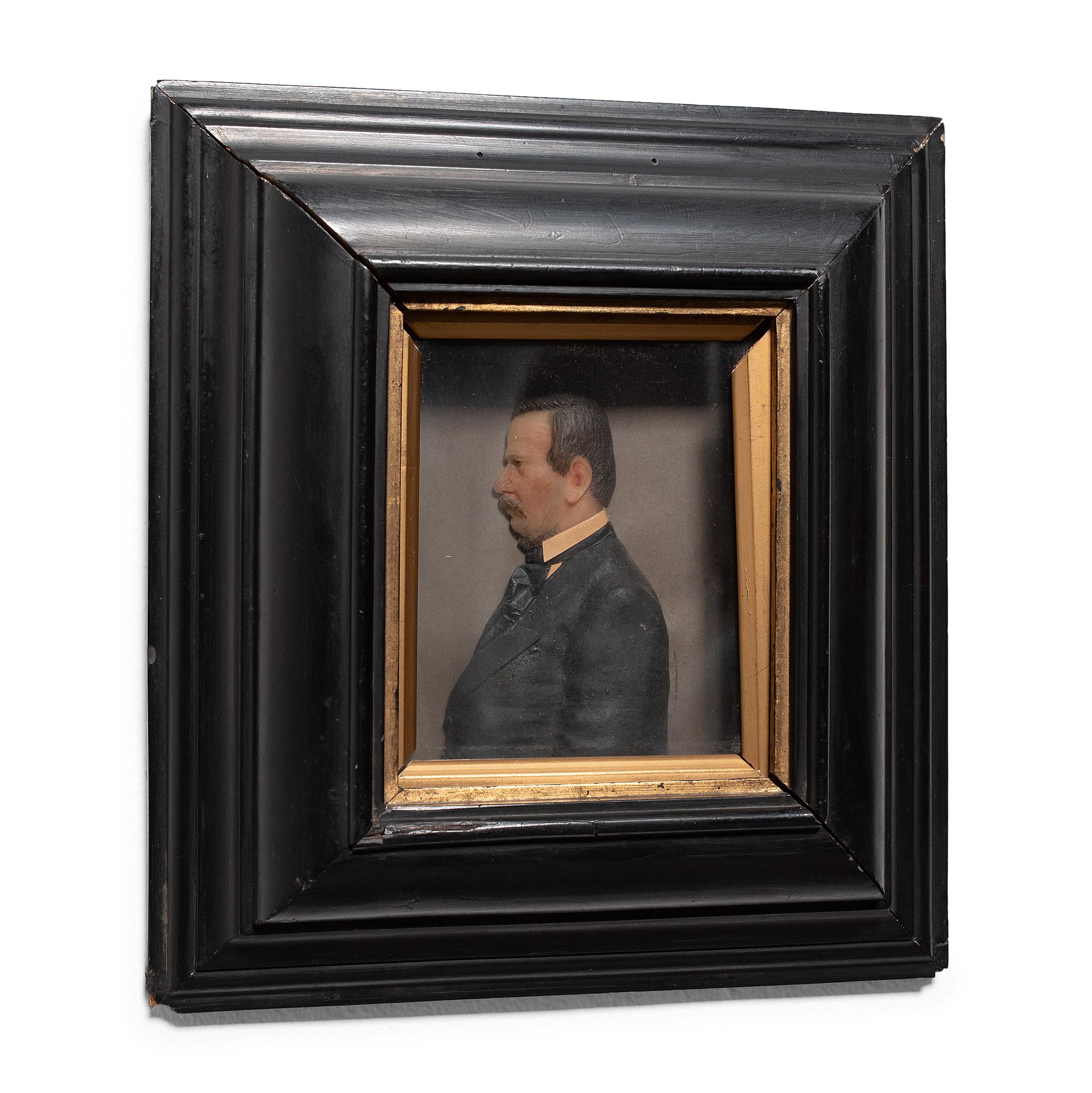 Wax is one of the earliest known mediums for portraiture. Miniature wax portraits were first invented in Italy during the 16th century and remained exceedingly popular around the world until the mid 19th century. The portraits were generally made as