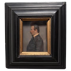 Miniature European Wax Portrait, c. 1850