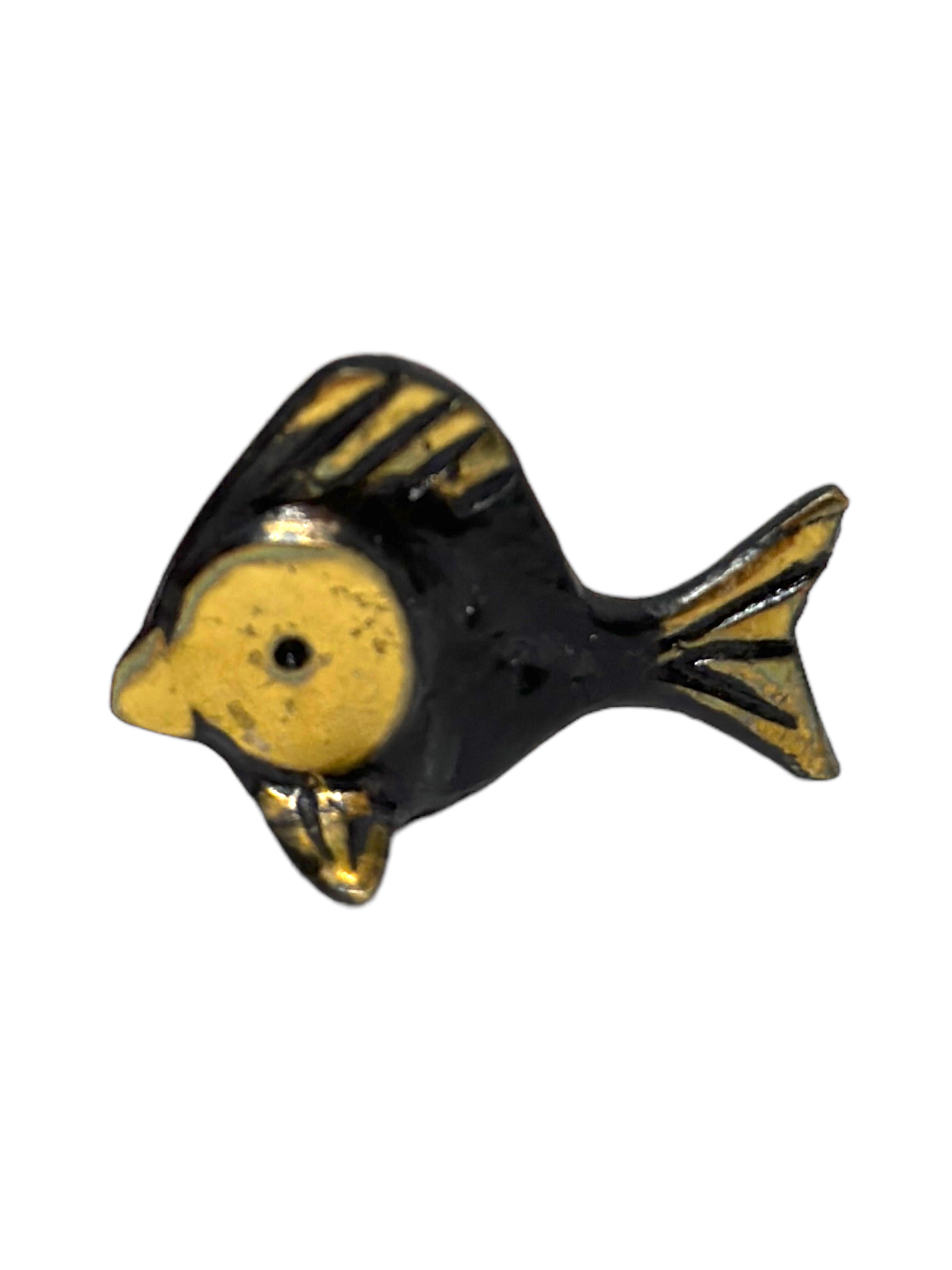 Mid-Century Modern Miniature Fish Figurine by Walter Bosse, circa 1950s For Sale