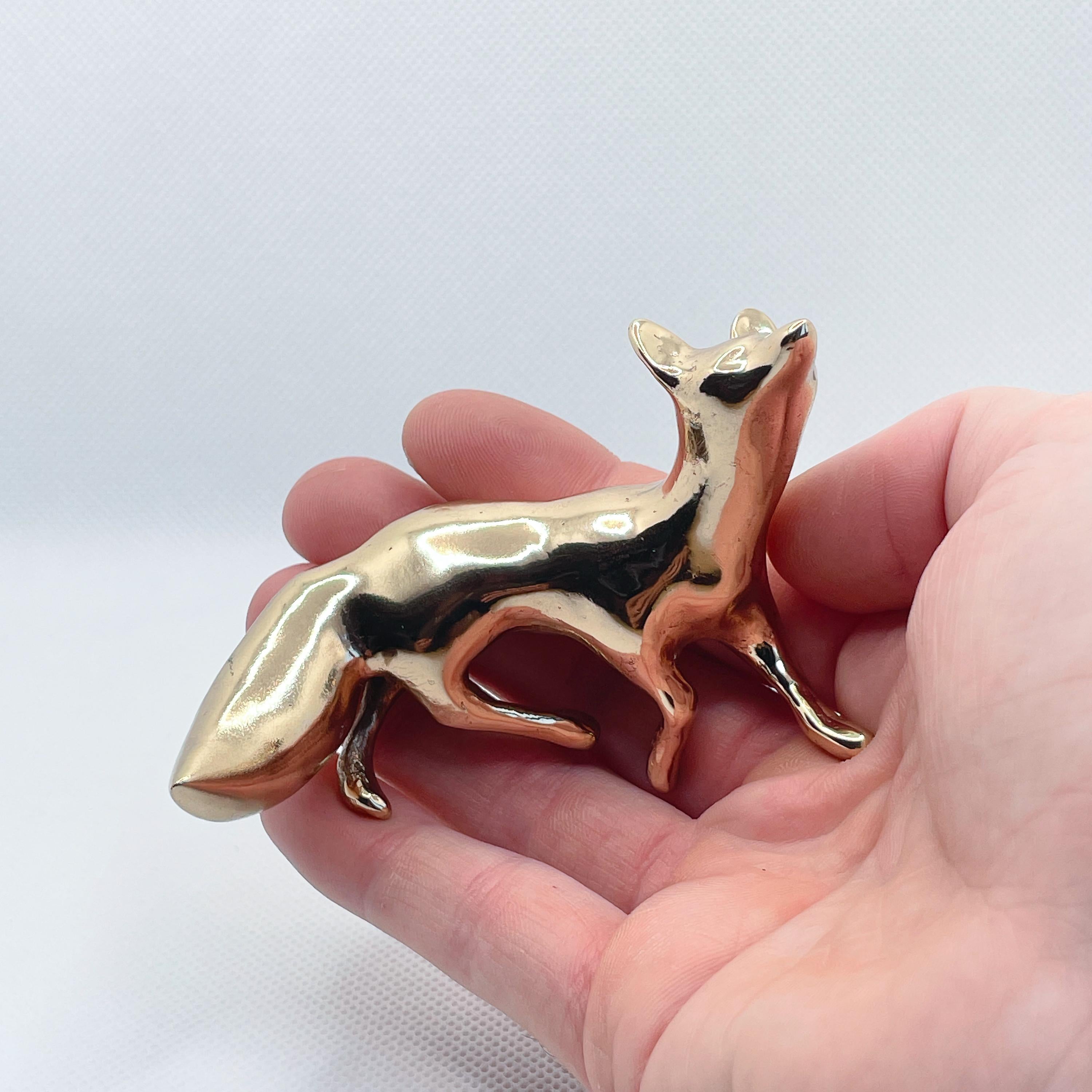 Scultura animale in bronzo massiccio in miniatura di Javier de la Rosa in vendita 4